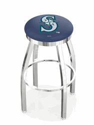 Seattle Mariners Ring Chrome Swivel Stool