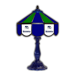 Seattle Seahawks 21 Glass Table Lamp