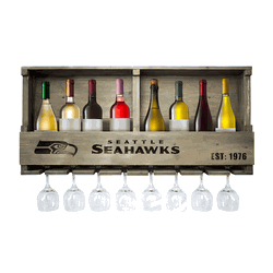 Seattle Seahawks Reclaimed Bar Rack