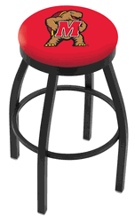 Maryland Black Ring Swivel Stool