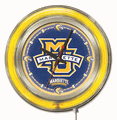 Marquette Neon Clock 15