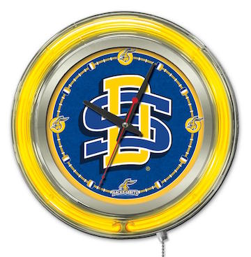 South Dakota State Neon Clock 15