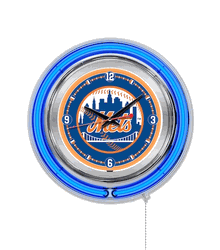 New York Mets Neon Clock 15