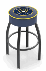 Milwaukee Brewers Cushion Swivel Stool
