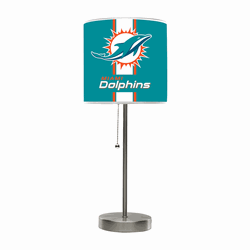 Miami Dolphins Chrome Table Lamp