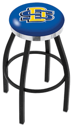 South Dakota Chrome Ring State Swivel Stool