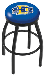 South Dakota State Black Ring Swivel Stool