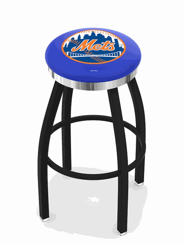 New York Mets Chrome Ring Swivel Stool