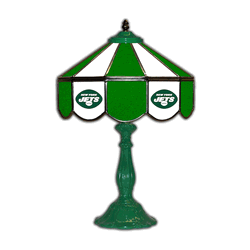 New York Jets 21 Glass Table Lamp