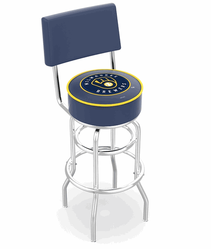 Milwaukee Brewers Seatback Bar Stool
