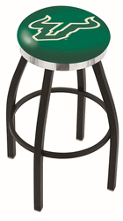 South Florida Chrome Ring Swivel Stool