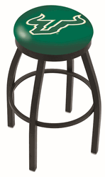 South Florida Black Ring Swivel Stool