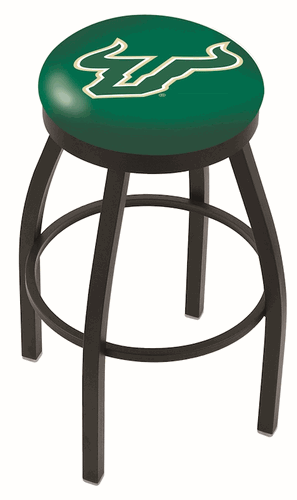South Florida Black Ring Swivel Stool