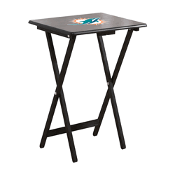 Miami Dolphins TV Snack Tray Set