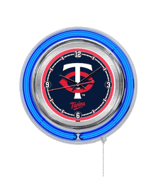 Minnesota Twins Neon Clock 15