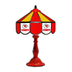 Kansas City Chiefs 21 Glass Table Lamp