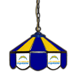 Los Angeles Chargers 14 Stained Glass Pub Light