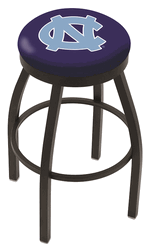 North Carolina Black Ring Swivel Stool