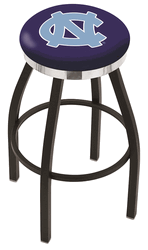North Carolina Chrome Ring Swivel Stool