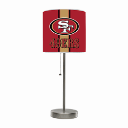 San Francisco 49ers Chrome Table Lamp