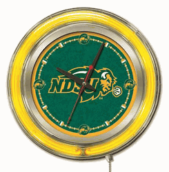 North Dakota State Neon Clock 15