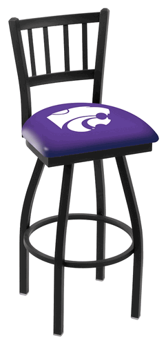 Kansas State Jailhouse Back Swivel Stool