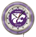 Kansas State Neon Clock 19