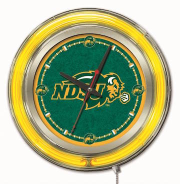 North Dakota State Neon Clock 15