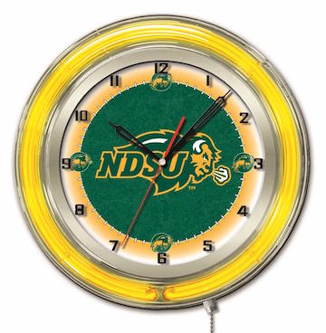 North Dakota State Neon Clock 19