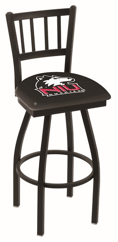 Northern Illinois Jailhouse Back Swivel Stool