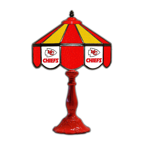 Kansas City Chiefs 21 Glass Table Lamp