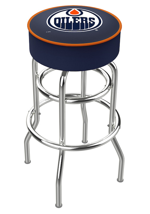 Edmonton Oilers Logo Bar Stool
