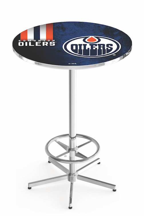 Edmonton Oilers Banner Pub Table