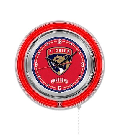 Florida Panthers Neon Clock 15
