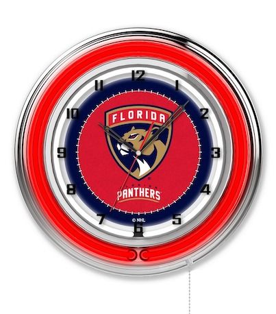 Florida Panthers Neon Clock 19