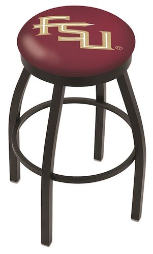 Florida State FSU Black Ring Swivel Stool