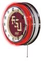 Florida State FSU Neon Clock 19