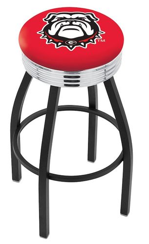 Georgia Bulldogs Diner Swivel Stool