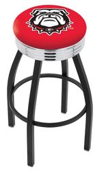 Georgia Bulldogs Diner Swivel Stool