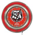 Georgia Bulldogs Neon Clock 15