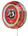 Georgia Bulldogs Neon Clock 15