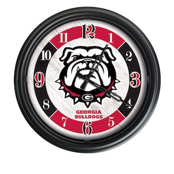 Georgia Bulldog Outdoor LED Clock