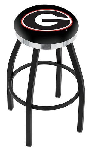 Georgia Chrome Ring Swivel Stool