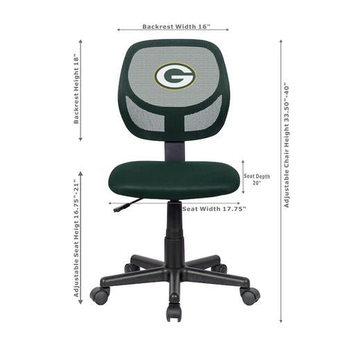 Green Bay Packers Armless Task Chair
