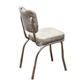 Grey Retro Handle Back Dining Chair