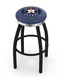 Houston Astros Chrome Ring Swivel Stool