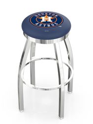 Houston Astros Ring Chrome Swivel Stool