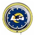 Los Angeles Rams 14 Neon Clock