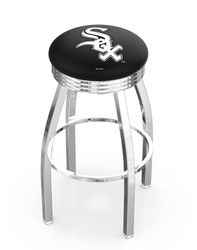 Chicago White Sox Chrome Diner Swivel Stool