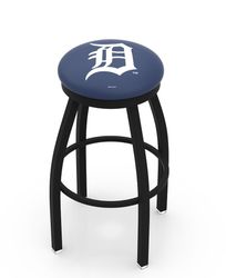Detroit Tigers Black Ring Swivel Stool
